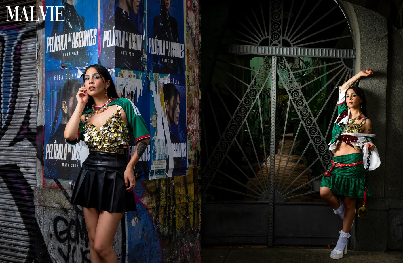 Díptico original del editorial MALVIE: moda en la ciudad